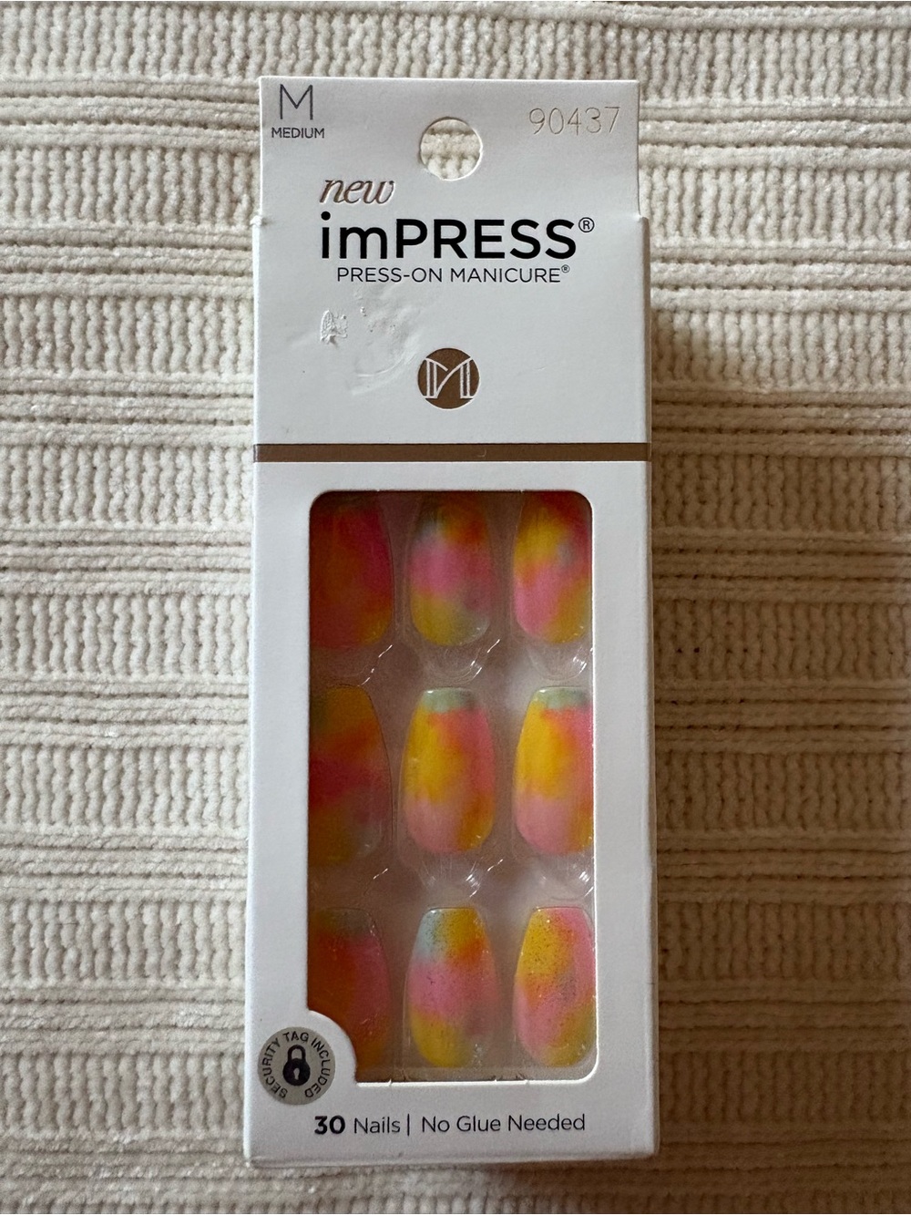 ImPress Tie Die Multi Color Glitter Candy Syrup Press-On Nails